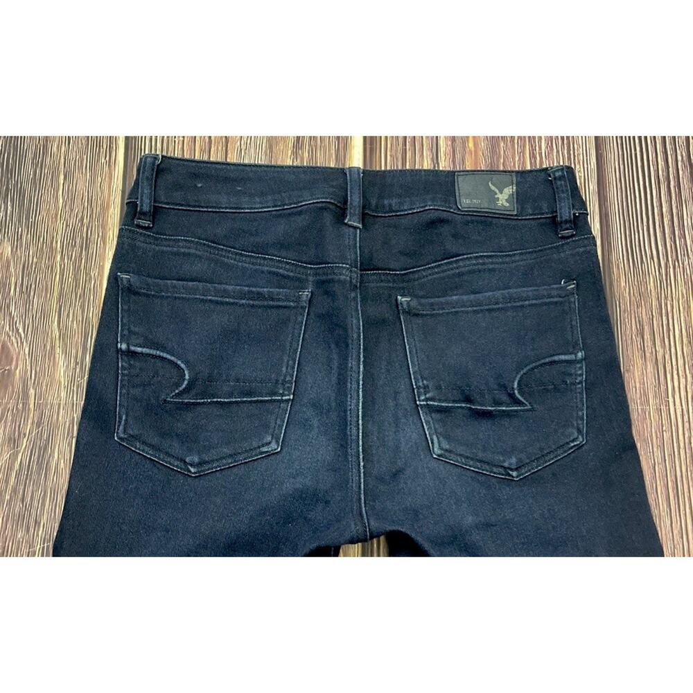 🌺 American Eagle Womens Size 8 Regular Hi Rise Jegging Dark Wash Jeans Stretch